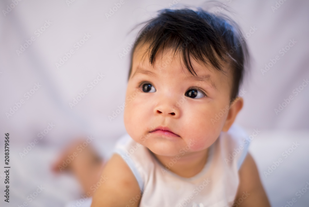 close up Thai baby, chiangmai Thailand