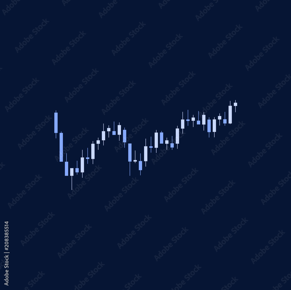Blue Vector Candlesticks Investing Trading Blue Vector Candlesticks Investing Trading