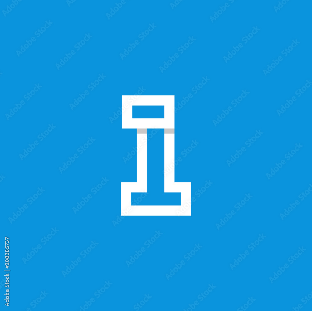 Vector Logo Number 1 White Vector Logo Number 1 White