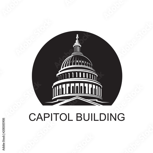United States Capitol building icon in Washington DC