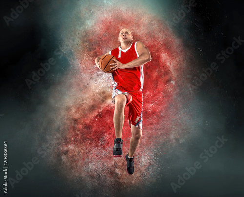 basketball player with ball in action © Andrii IURLOV