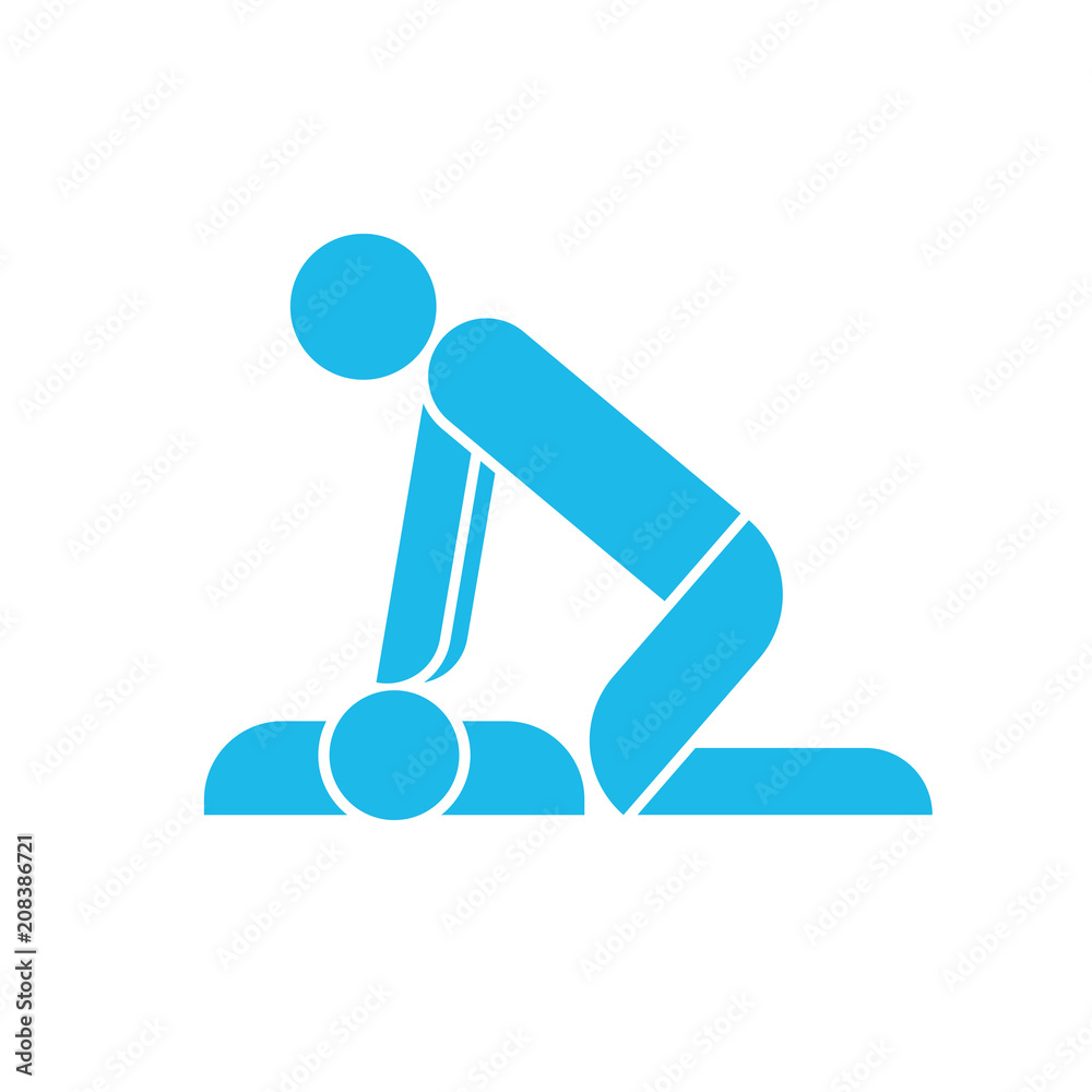 CPR training icon. Clipart image isolated on white background CPR training icon. Clipart image isolated on white background