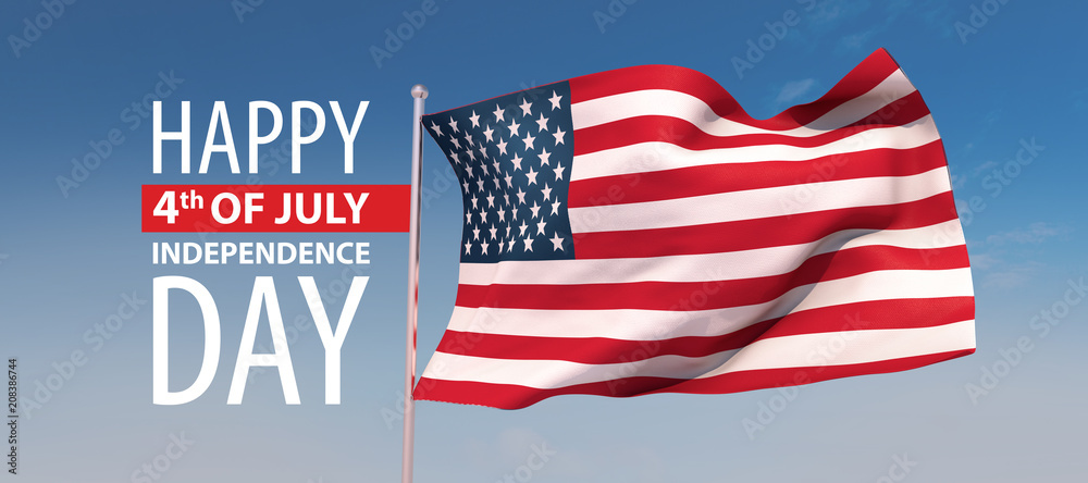 3d render, the 4th of july, independence day USA, the stars and stripes 3d render, the 4th of july, independence day USA, the stars and stripes