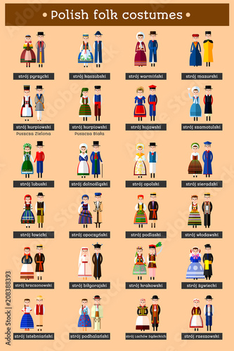 Polish folk costumes