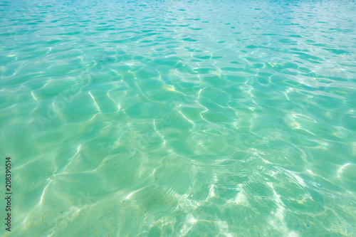 Transparent sea and crystal clear water