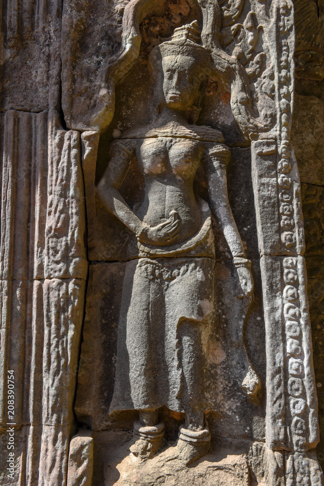 Ta Prohm temple at Angkor Wat complex, Siem Reap, Cambodia