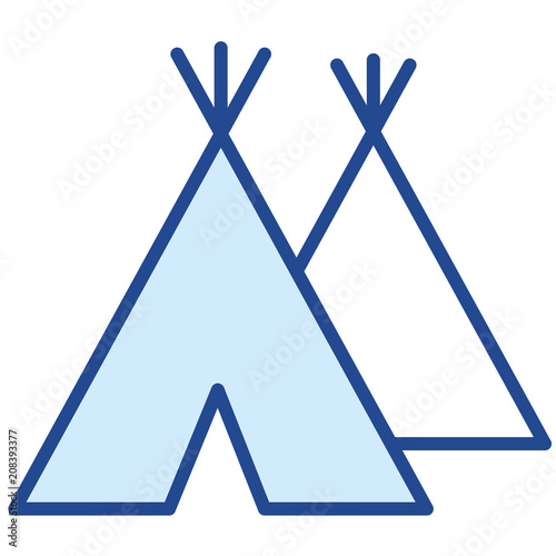 Tipi Vector Icon Illustration