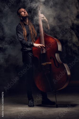 Photography Jazz band performs at the club