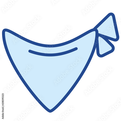 Bandit Halstuch Vector Illustration Icon