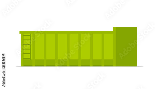 Large roll on off skip