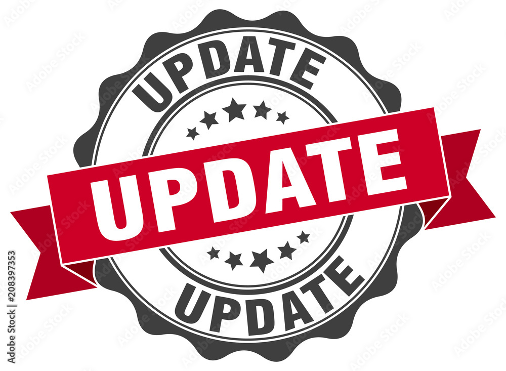 Obraz premium update stamp. sign. seal