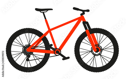 vtt rouge orange