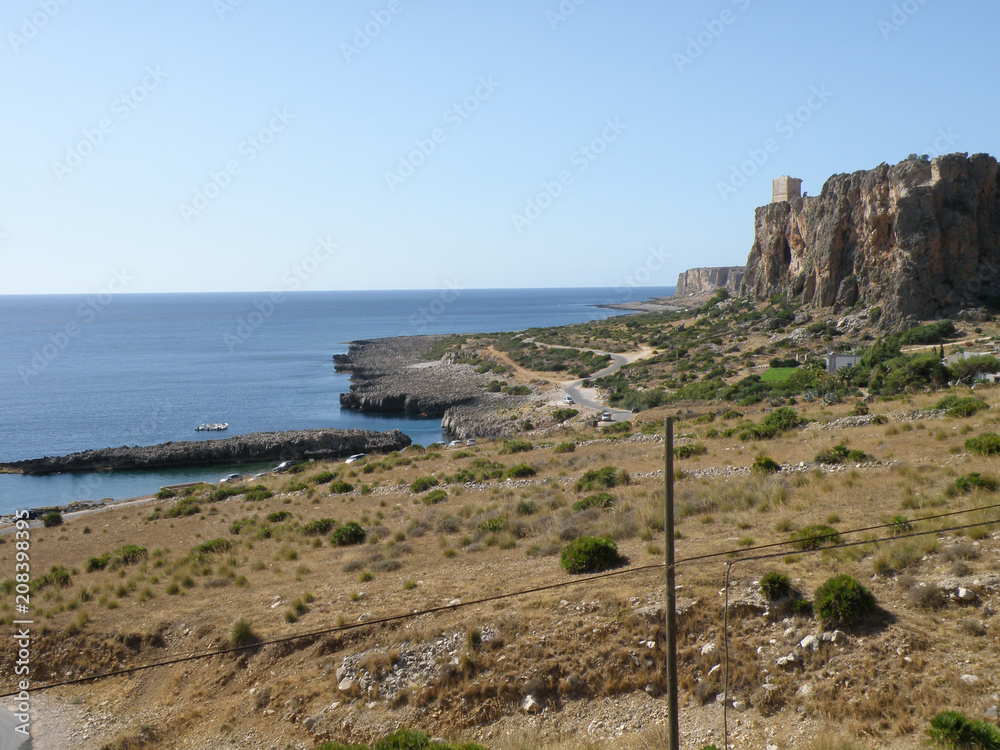 Stunning view of the Sicilian coastline