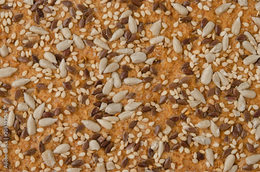 Dreisaat Knäckebrot als Hintergrund Dreisaat Knäckebrot als Hintergrund