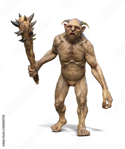 Attacking Troll on white
