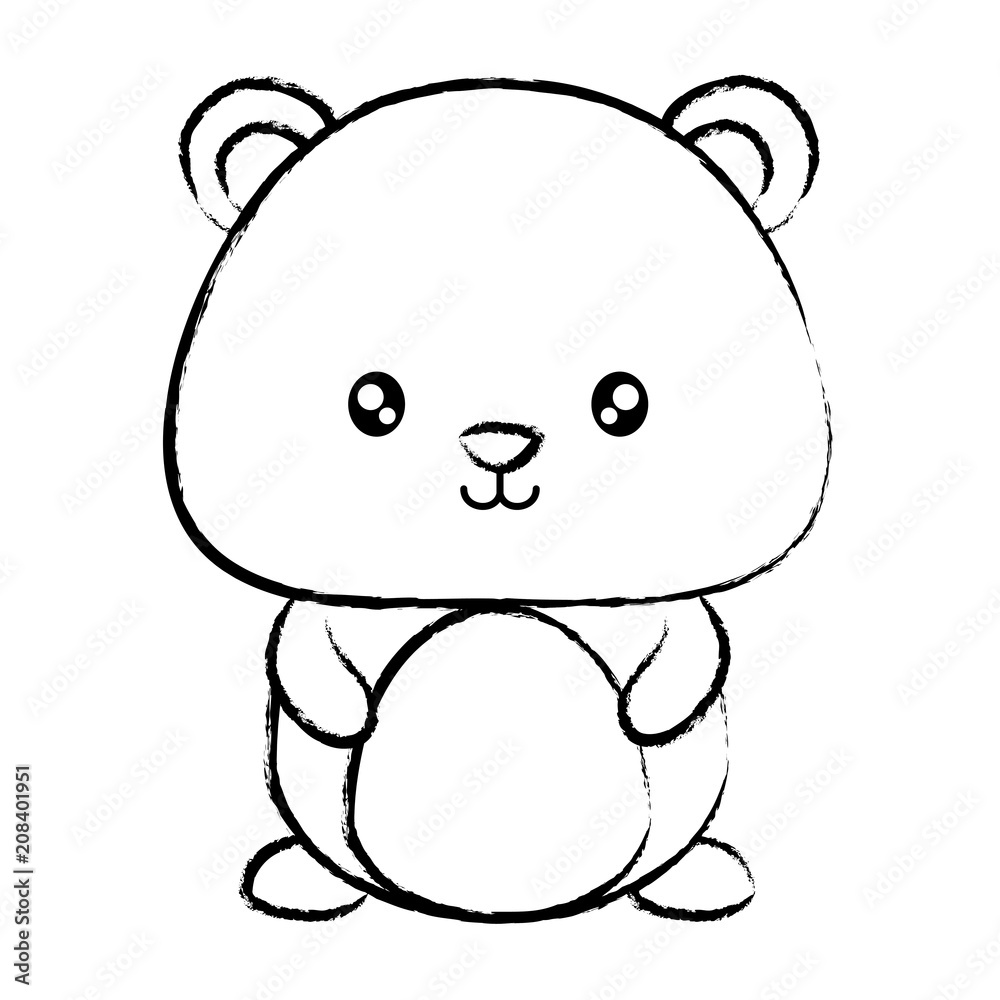 Cute squirrel icon over white background, vector illustration Cute squirrel icon over white background, vector illustration