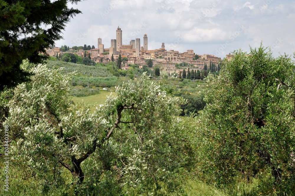 San Gimignano in der Toskana (Italien)