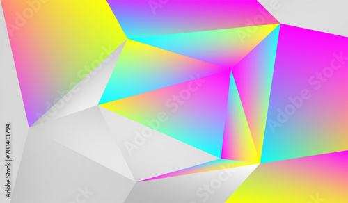 polygon style gradient color background idea for summer and spring theme