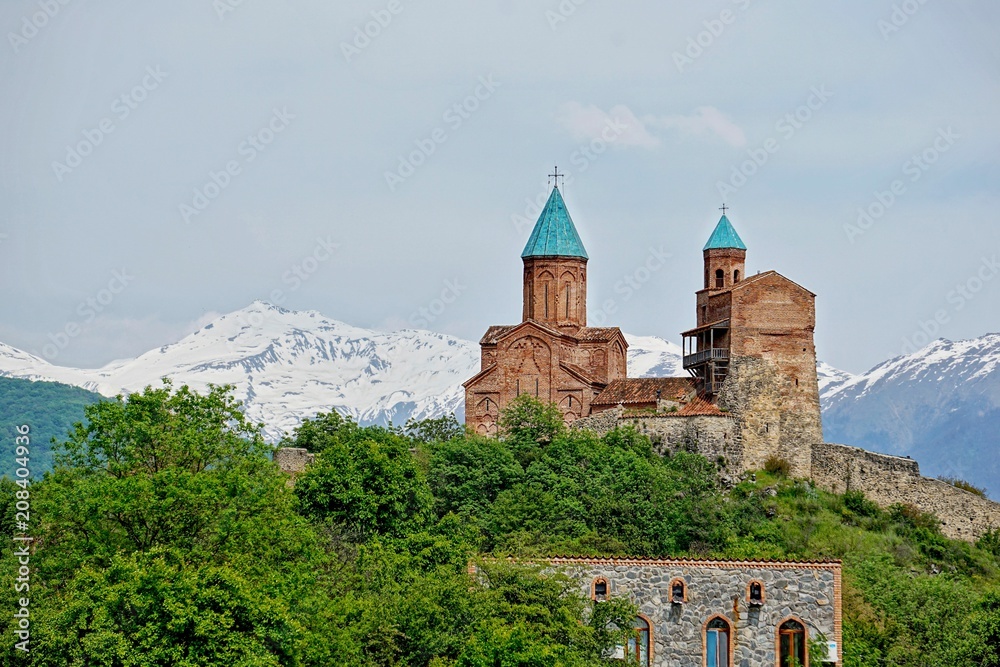 Beautiful landscape with Gremi, the royal citadel and the Church of the Archangels, Kakheti, Georgia, Europe, Caucasus Beautiful landscape with Gremi, the royal citadel and the Church of the Archangels, Kakheti, Georgia, Europe, Caucasus