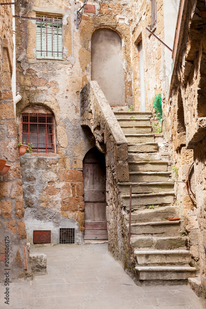 Naklejka premium Pitigliano, Toscana, Italia, Borghi più belli d'Italia