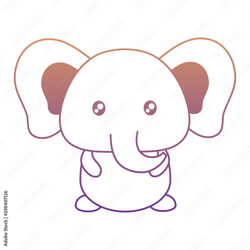 cute elephant icon over white background, vector illustration cute elephant icon over white background, vector illustration