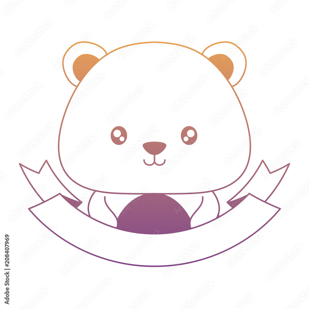 decorative ribbon and Cute squirrel icon over white background, vector illustration decorative ribbon and Cute squirrel icon over white background, vector illustration