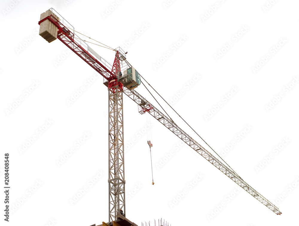 Construction cranes on construction sites. Construction cranes on construction sites.
