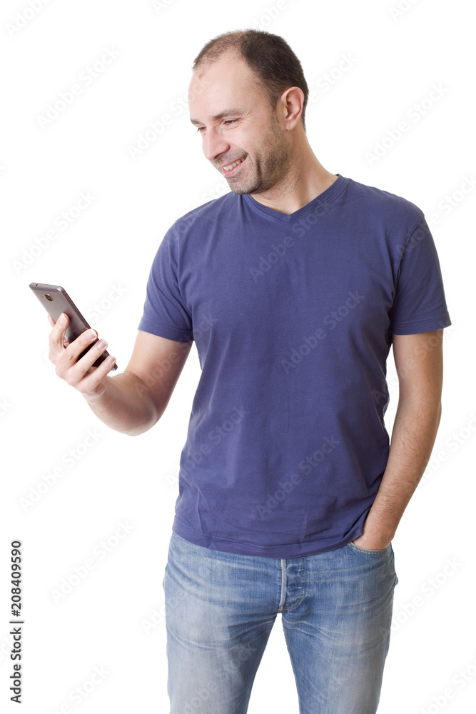 on the phone