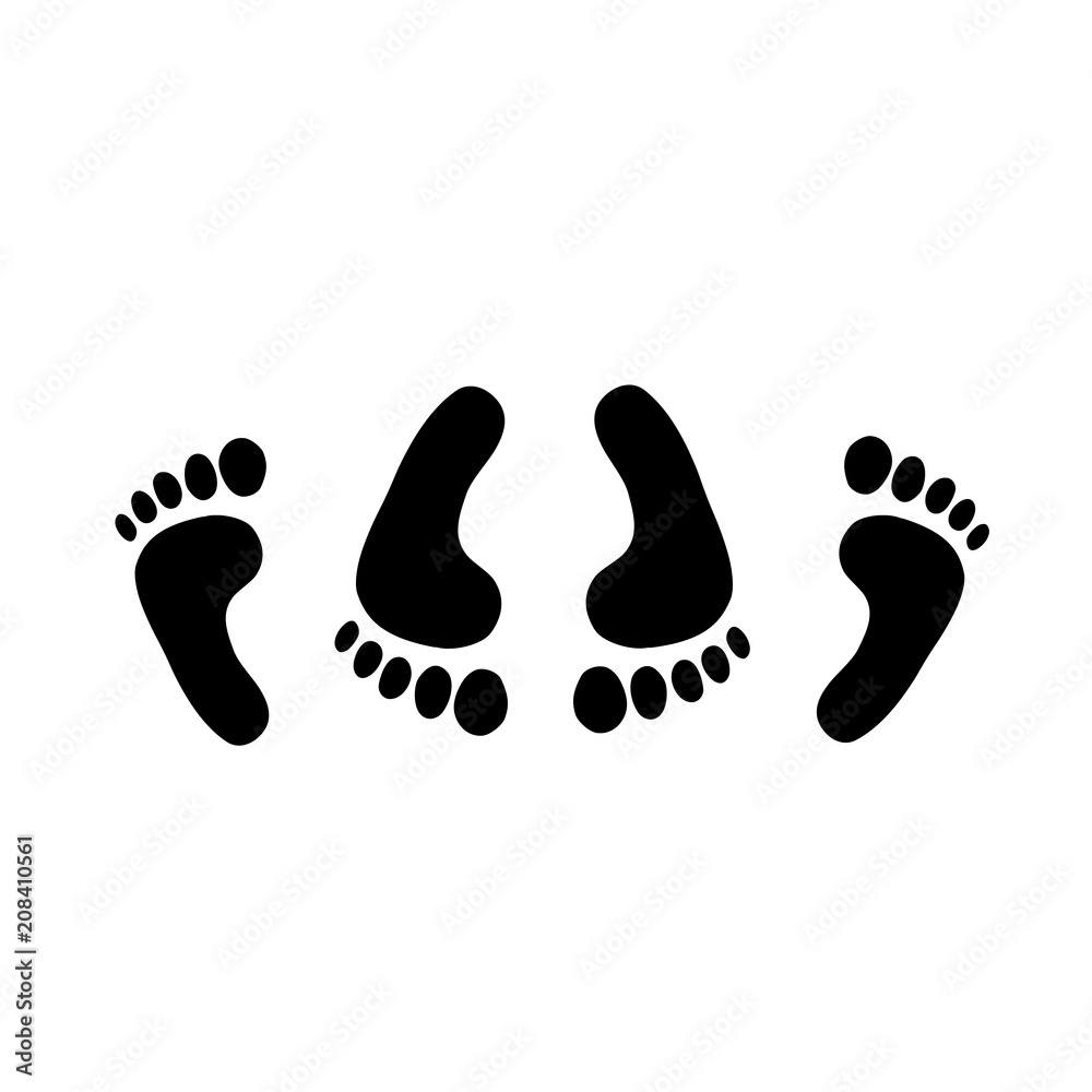 Black silhouette of feet of couple having sex simple icon. Black silhouette of feet of couple having sex simple icon.
