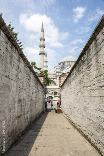 Suleymaniye Mosque in Fatih district of Istanbul, Turkey photo