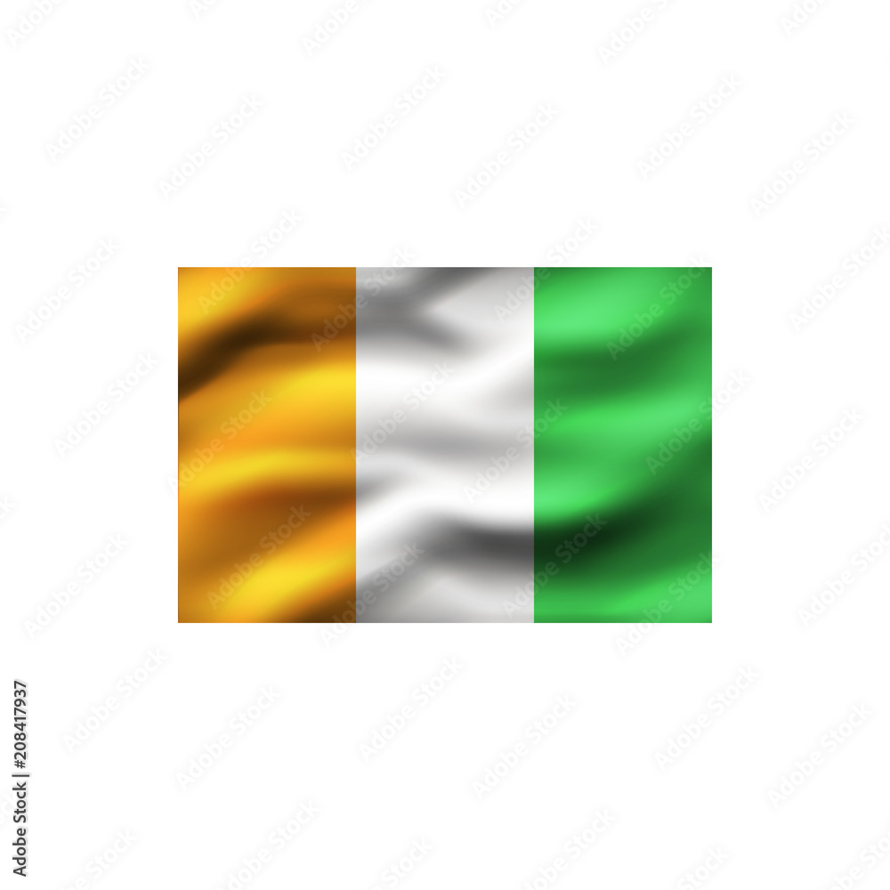 Flag of Cote d'Ivoire.
