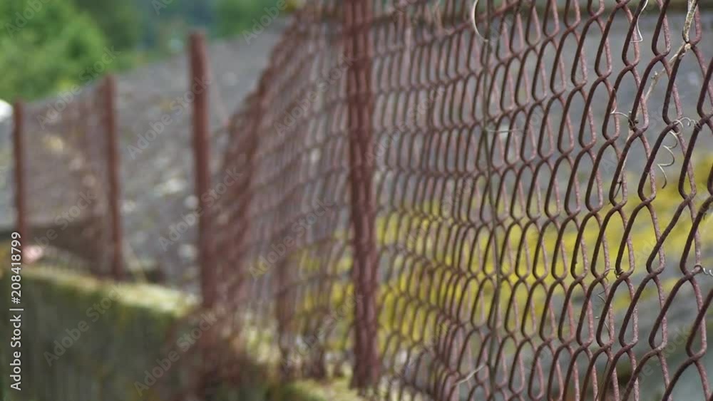 OLD METAL FALLING FENCE OLD METAL FALLING FENCE