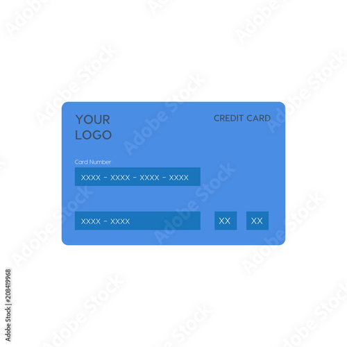 Credit card vector icon, payment symbol. Simple illustration for web or mobile app