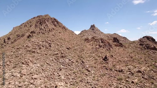 Pinnacle Peak Aerial Close In Dolly Shot 2