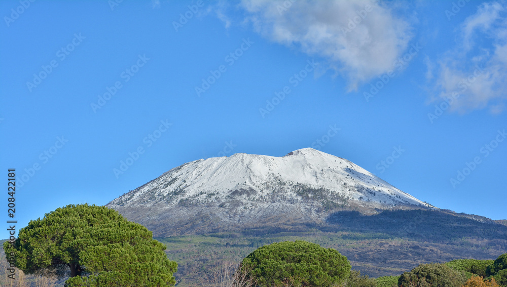 Vista panoramica del vulcano Vesuvio, Napoli Vista panoramica del vulcano Vesuvio, Napoli