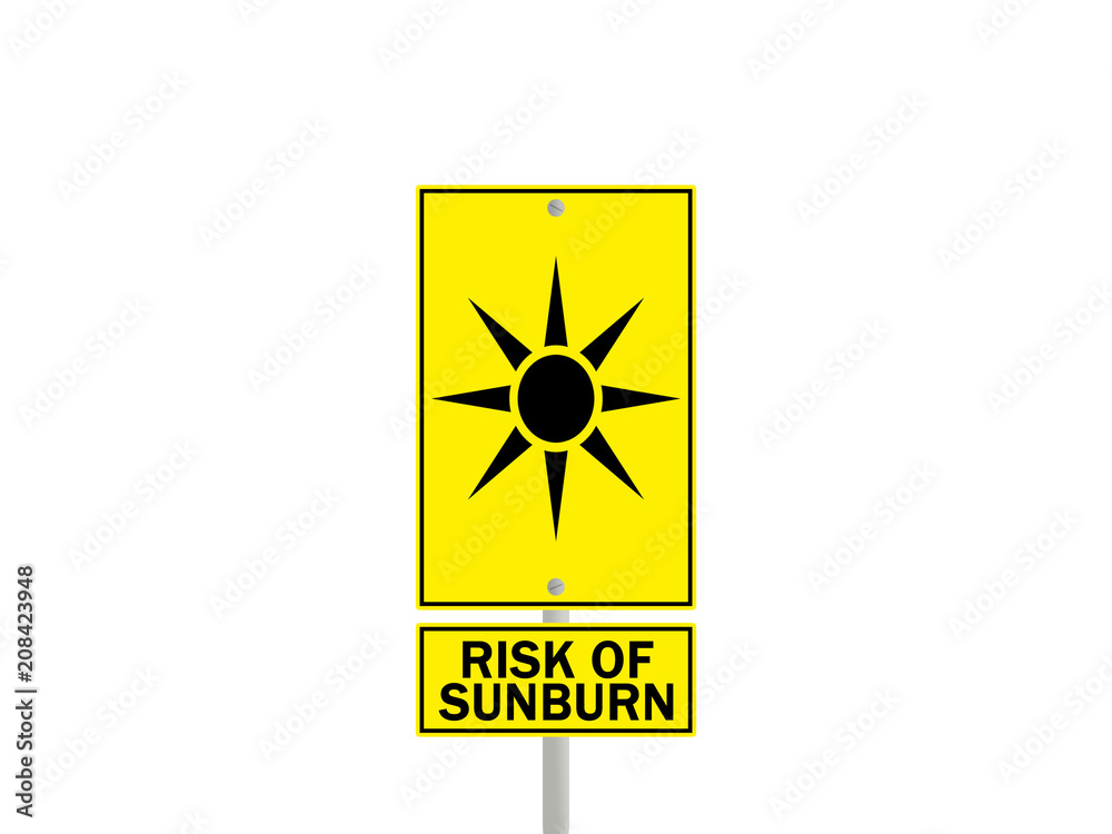 Obraz premium Risk of Sunburn