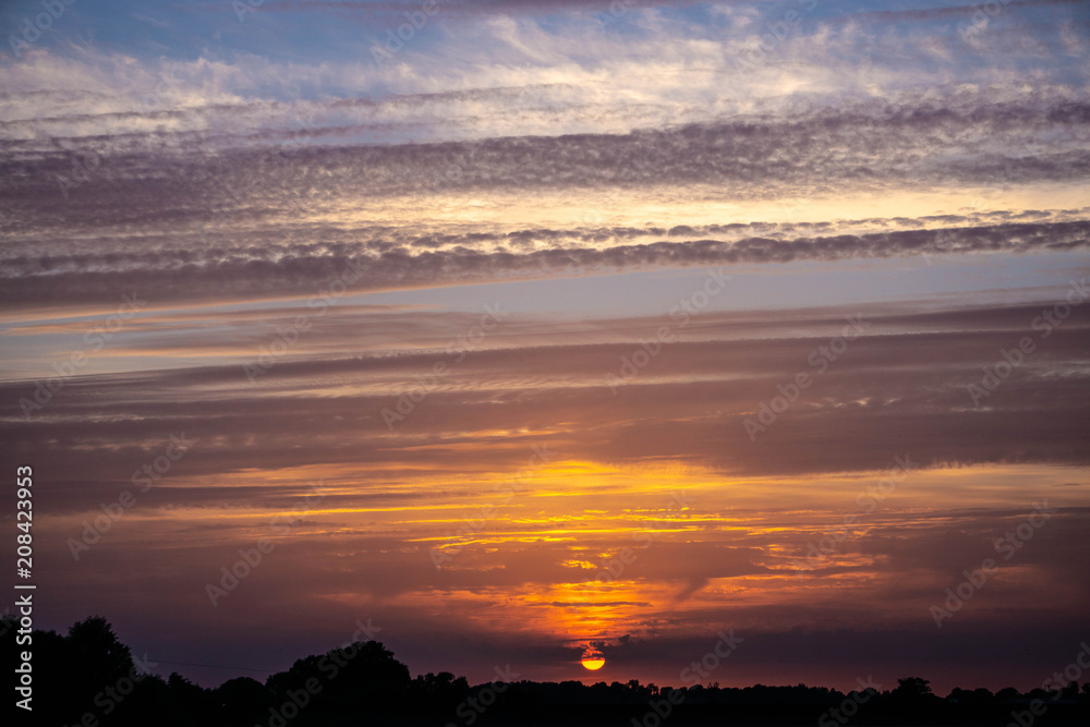 Fototapeta premium Sunsets over Rivington.