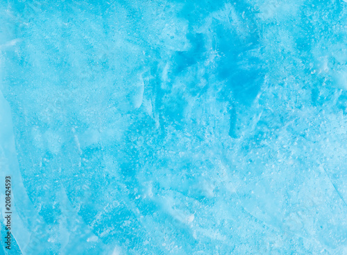 Winter blue ice texture