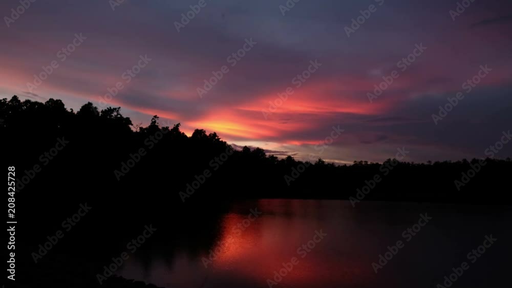 4k Beautiful sunset time lapse, video 3840x2160