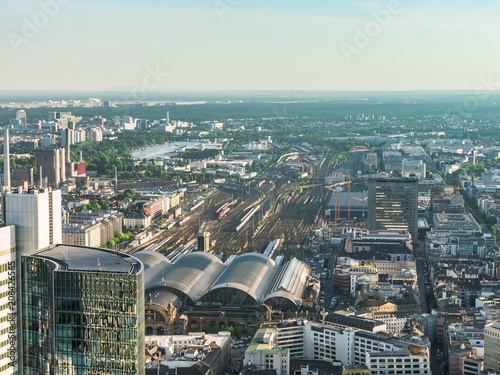 Frankfurt skyscrapers in the city