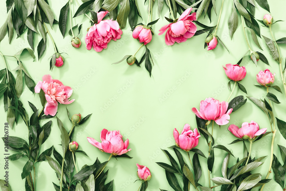 Flower heart concept Flower heart concept