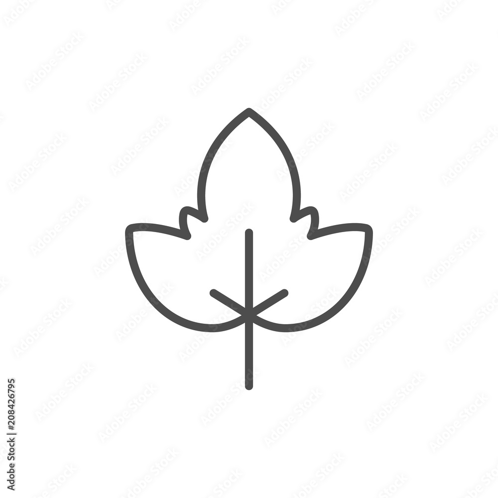Leaf line icon Leaf line icon