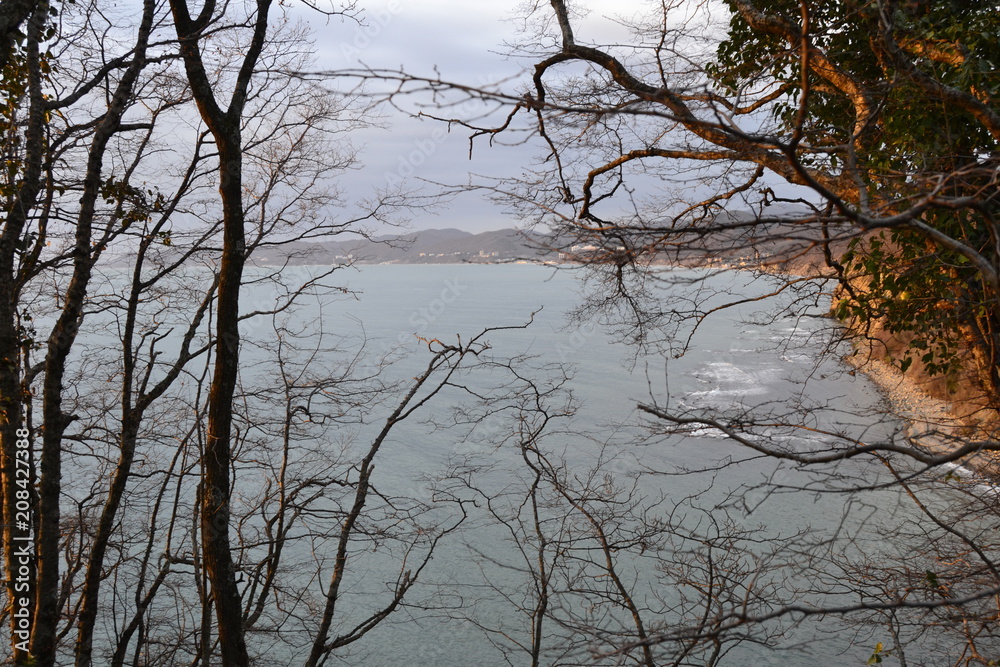 View from mount Kiseleva (Russia, Krasnodar region, Tuapse). View from mount Kiseleva (Russia, Krasnodar region, Tuapse).