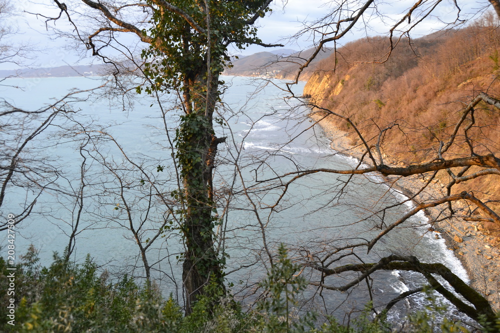 View from mount Kiseleva (Russia, Krasnodar region, Tuapse). View from mount Kiseleva (Russia, Krasnodar region, Tuapse).