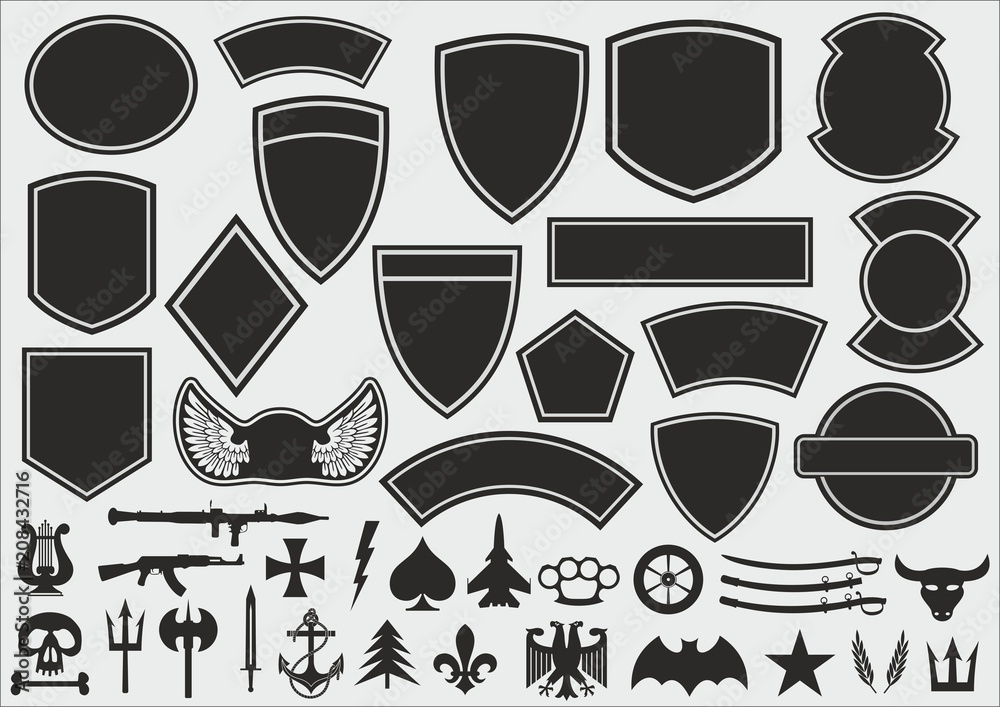 Military Patch Vector Images (over 3,200)