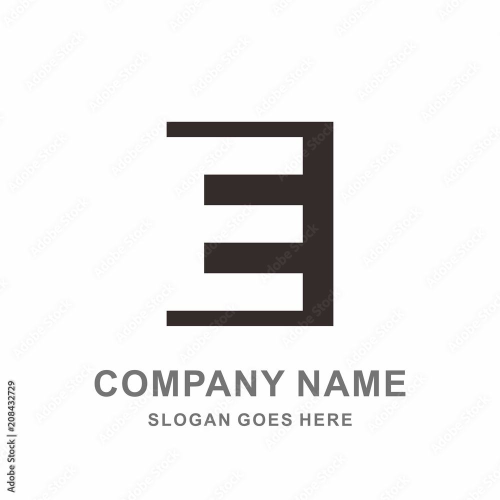 Monogram Letter E Geometric Square Architecture Interior Construction Business Company Stock Vector Logo Design Template Monogram Letter E Geometric Square Architecture Interior Construction Business Company Stock Vector Logo Design Template