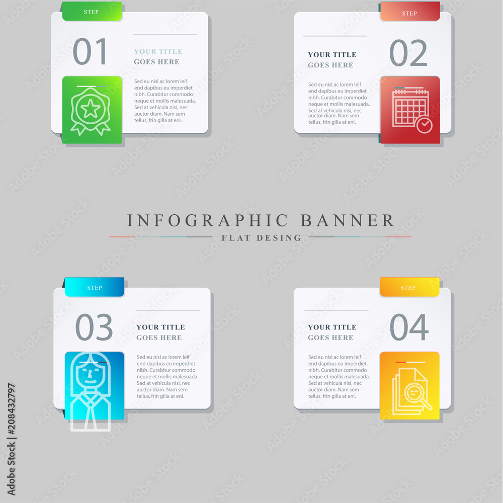 Obraz premium Set vector line icons in flat design business, finance and accounting with elements for mobile concepts and web apps