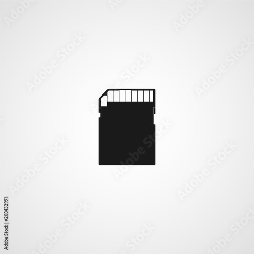 SD card vector icon