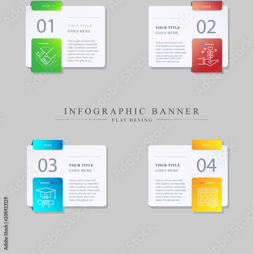 Set vector line icons in flat design business, finance and accounting with elements for mobile concepts and web apps