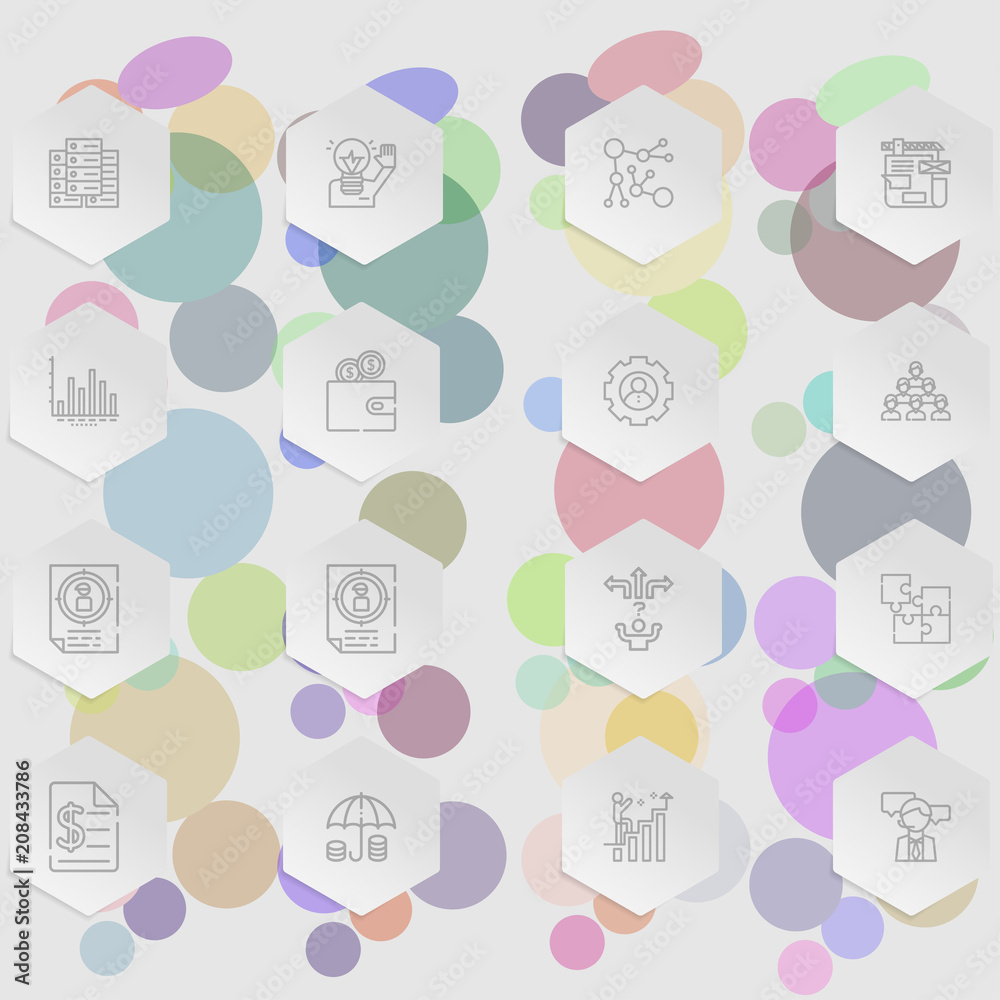 Set of business and finance icons.Trendy flat line icon pack .Vector illustration Set of business and finance icons.Trendy flat line icon pack .Vector illustration